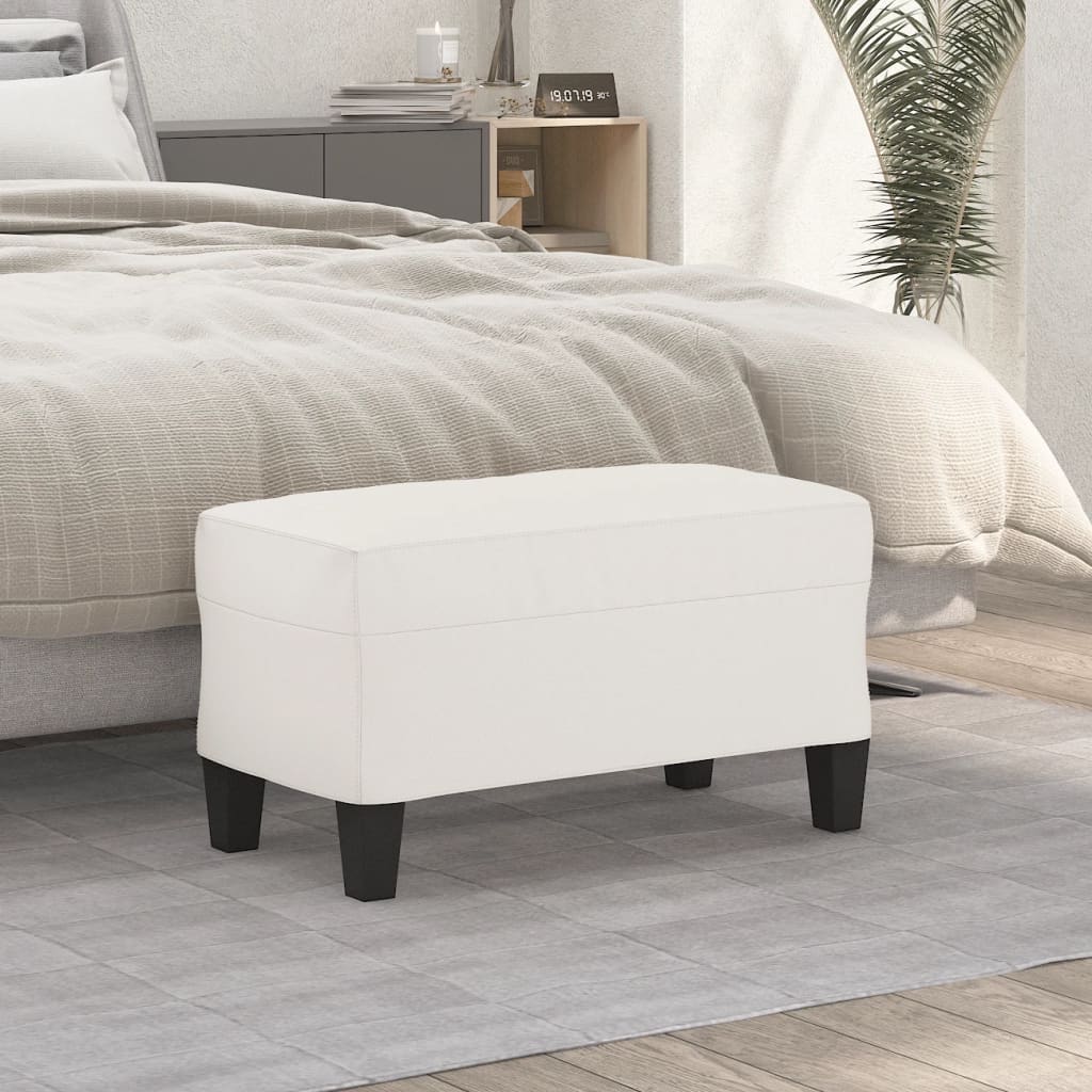 bænk 70x35x41 cm mikrofiberstof beige