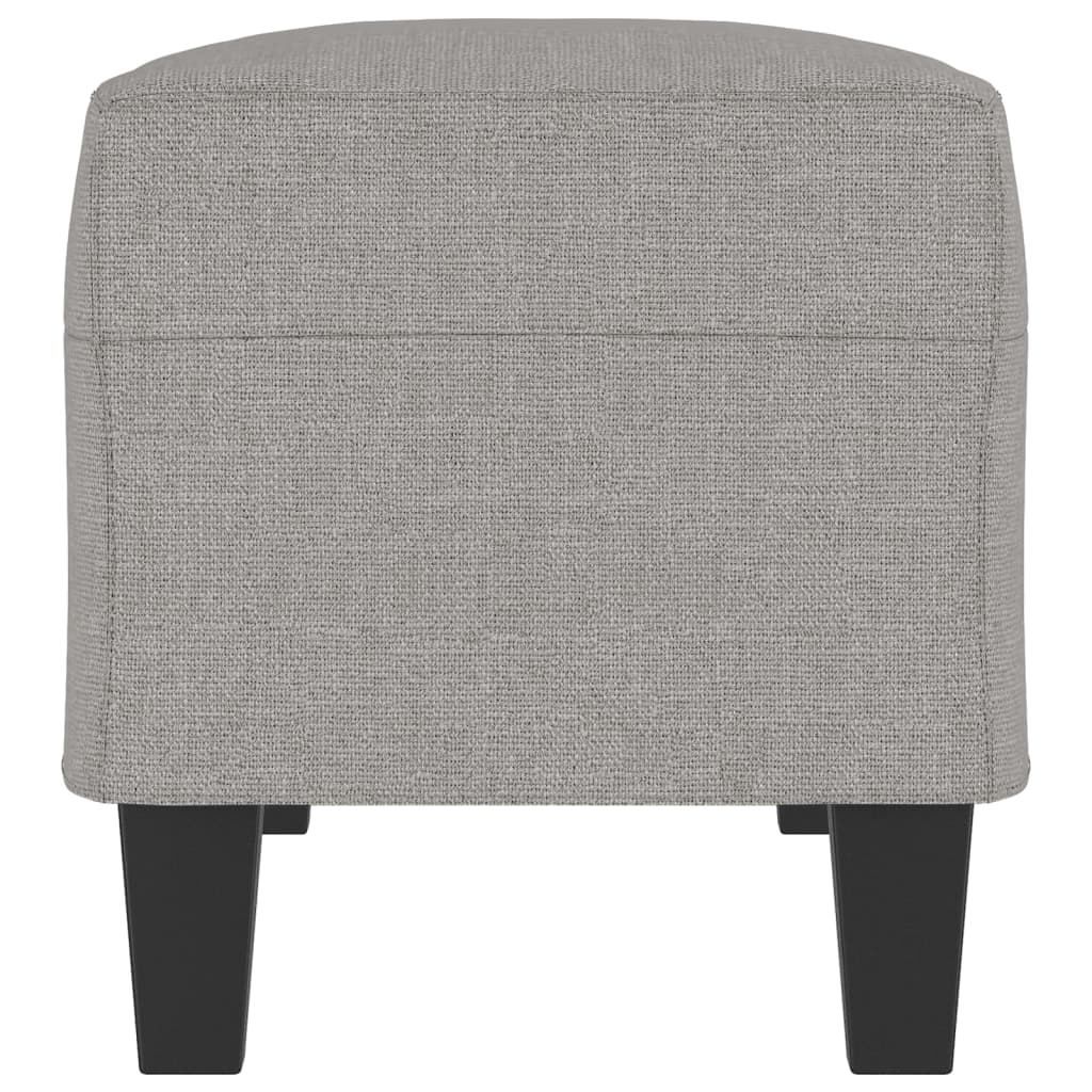bænk 100x35x41 cm stof lysegrå