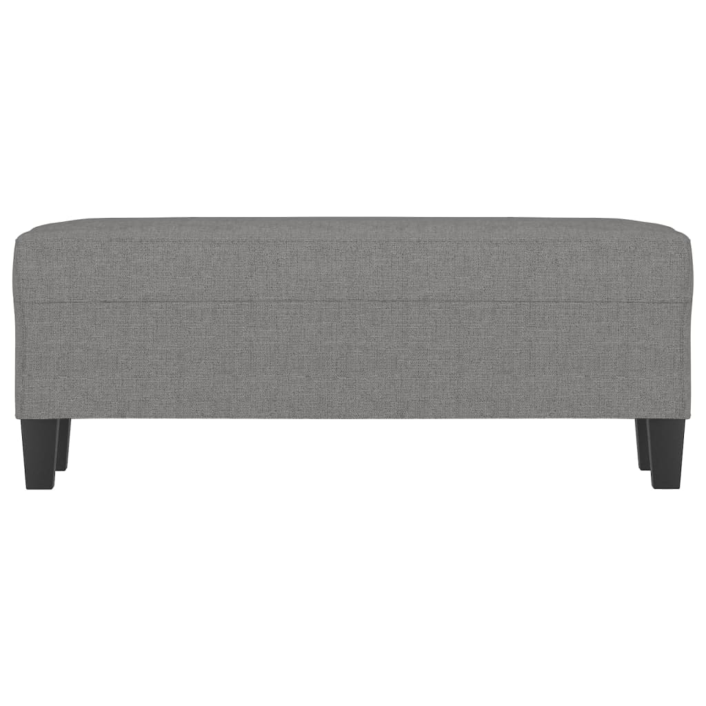 bænk 100x35x41 cm stof mørkegrå