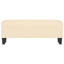 bænk 100x35x41 cm stof cremefarvet