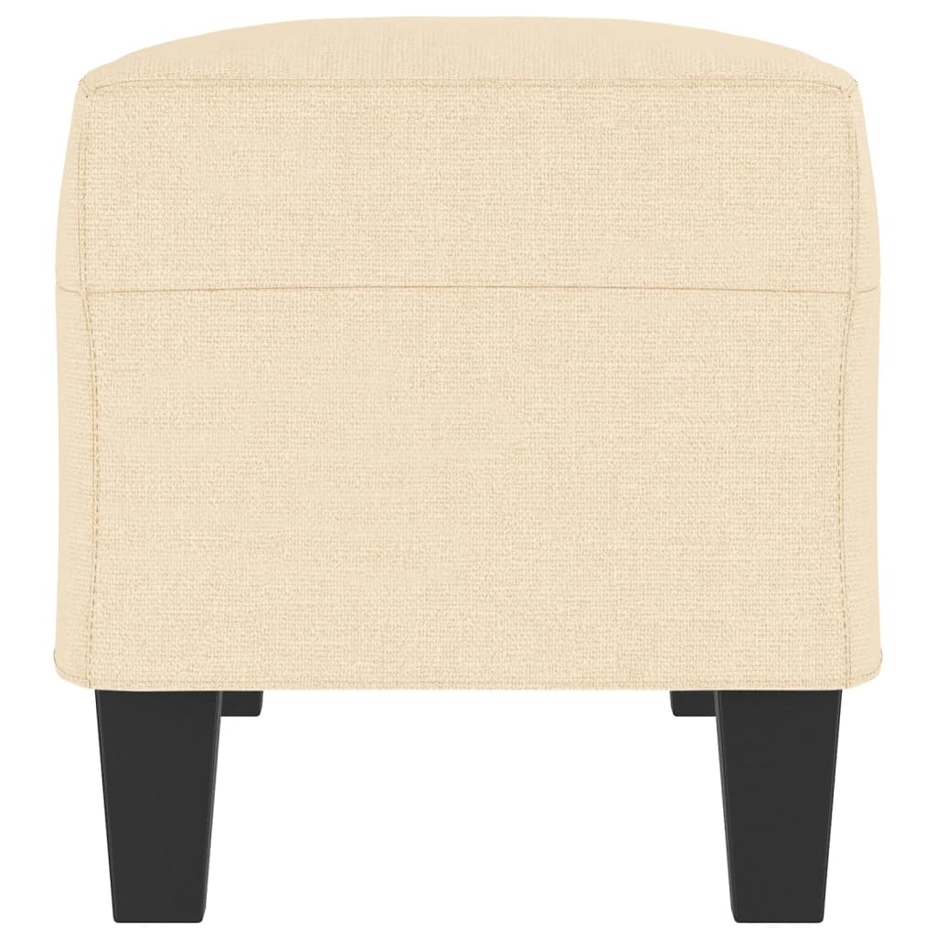 bænk 100x35x41 cm stof cremefarvet