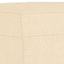bænk 100x35x41 cm stof cremefarvet