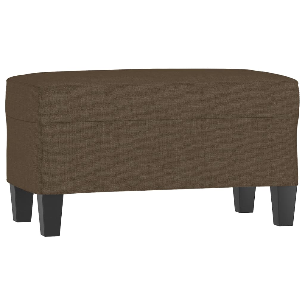 bænk 100x35x41 cm stof brun