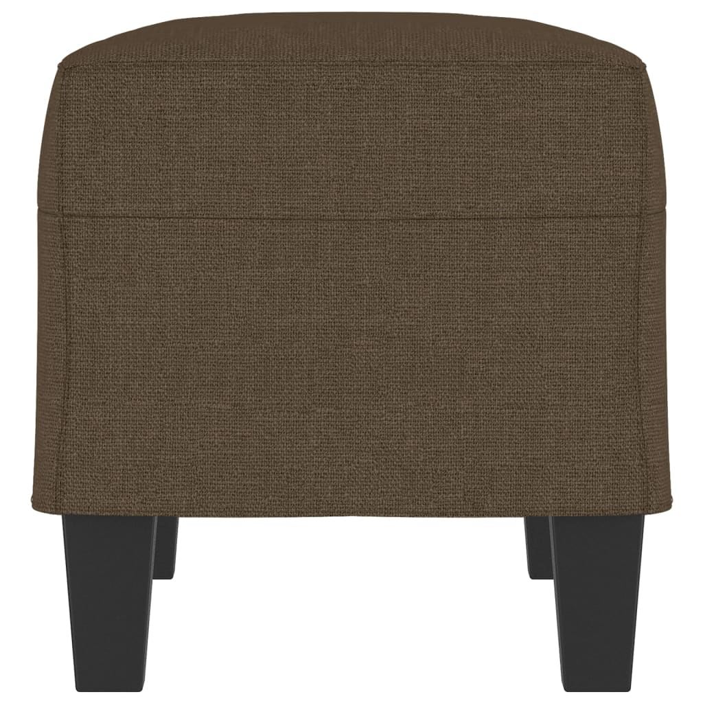 bænk 100x35x41 cm stof brun