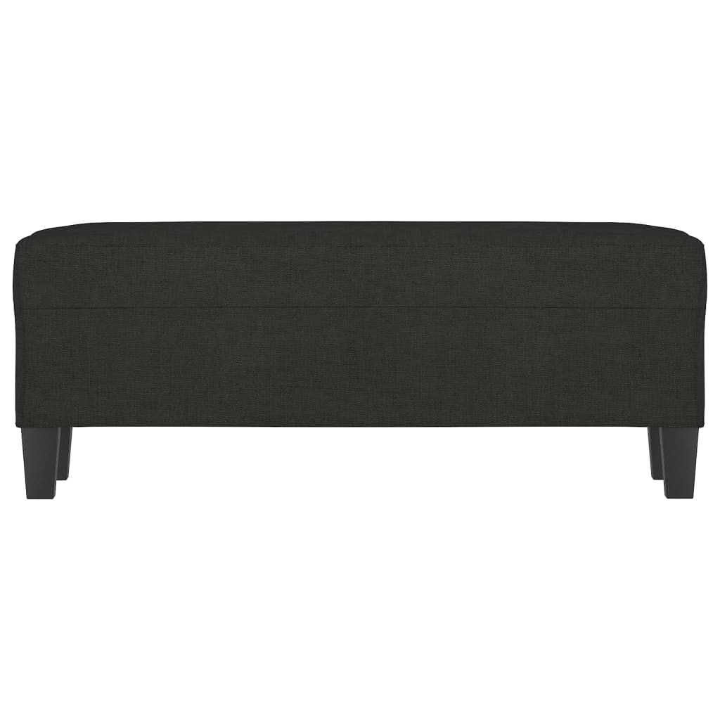 bænk 100x35x41 cm stof sort
