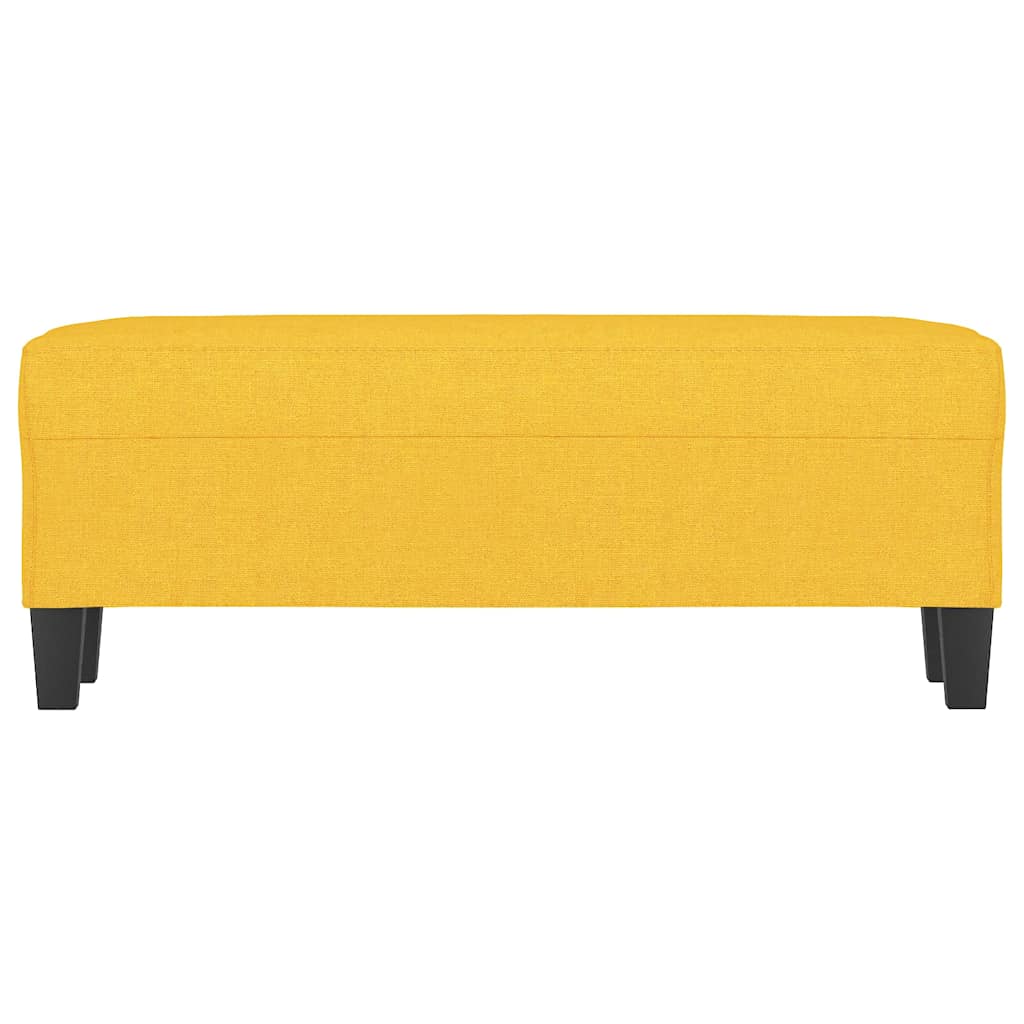 bænk 100x35x41 cm stof gul