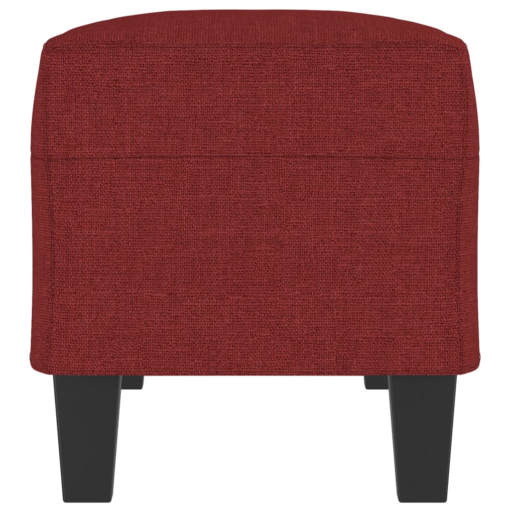 bænk 100x35x41 cm stof vinrød
