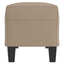 bænk 100x35x41 cm kunstlæder cappuccino farvet