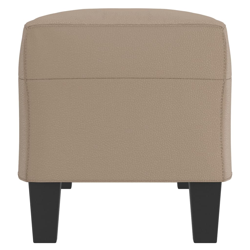 bænk 100x35x41 cm kunstlæder cappuccino farvet