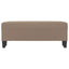 bænk 100x35x41 cm mikrofiberstof gråbrun