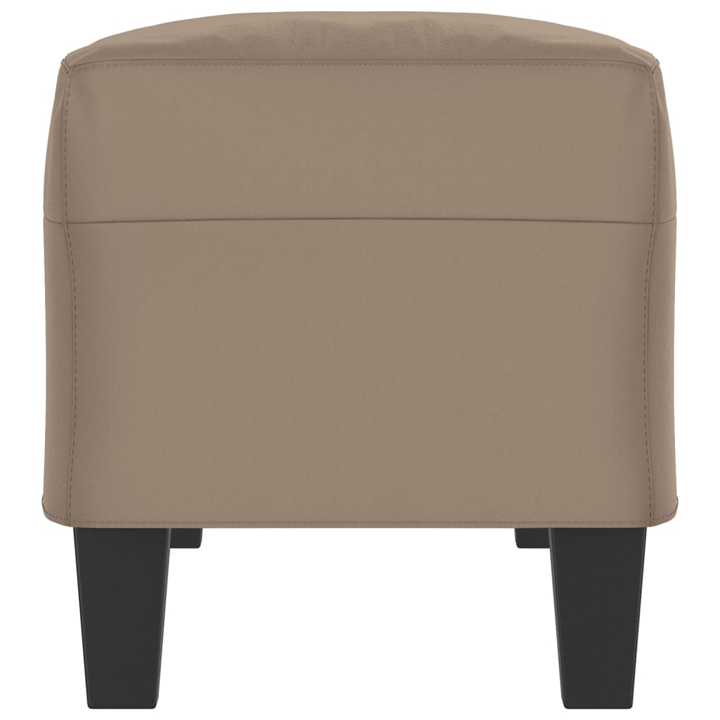 bænk 100x35x41 cm mikrofiberstof gråbrun