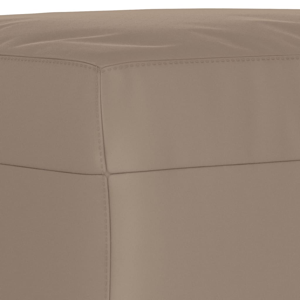 bænk 100x35x41 cm mikrofiberstof gråbrun