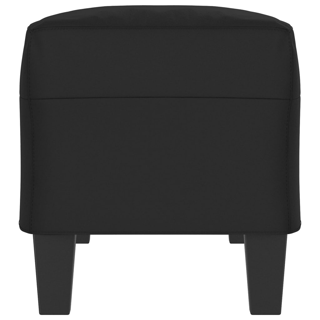 bænk 100x35x41 cm mikrofiberstof sort