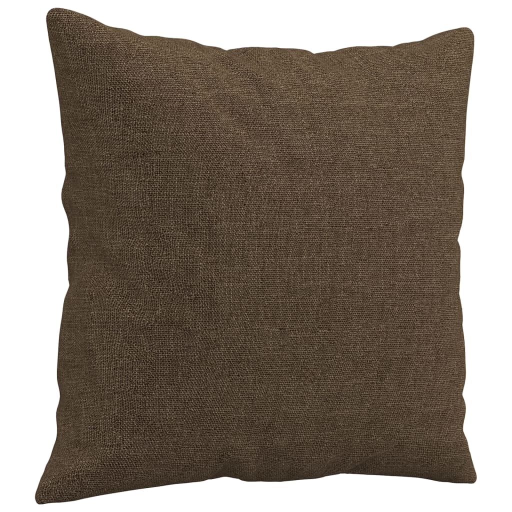 pyntepuder 2 stk. 40x40 cm stof brun