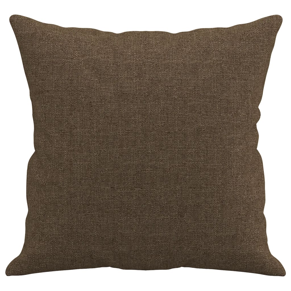 pyntepuder 2 stk. 40x40 cm stof brun