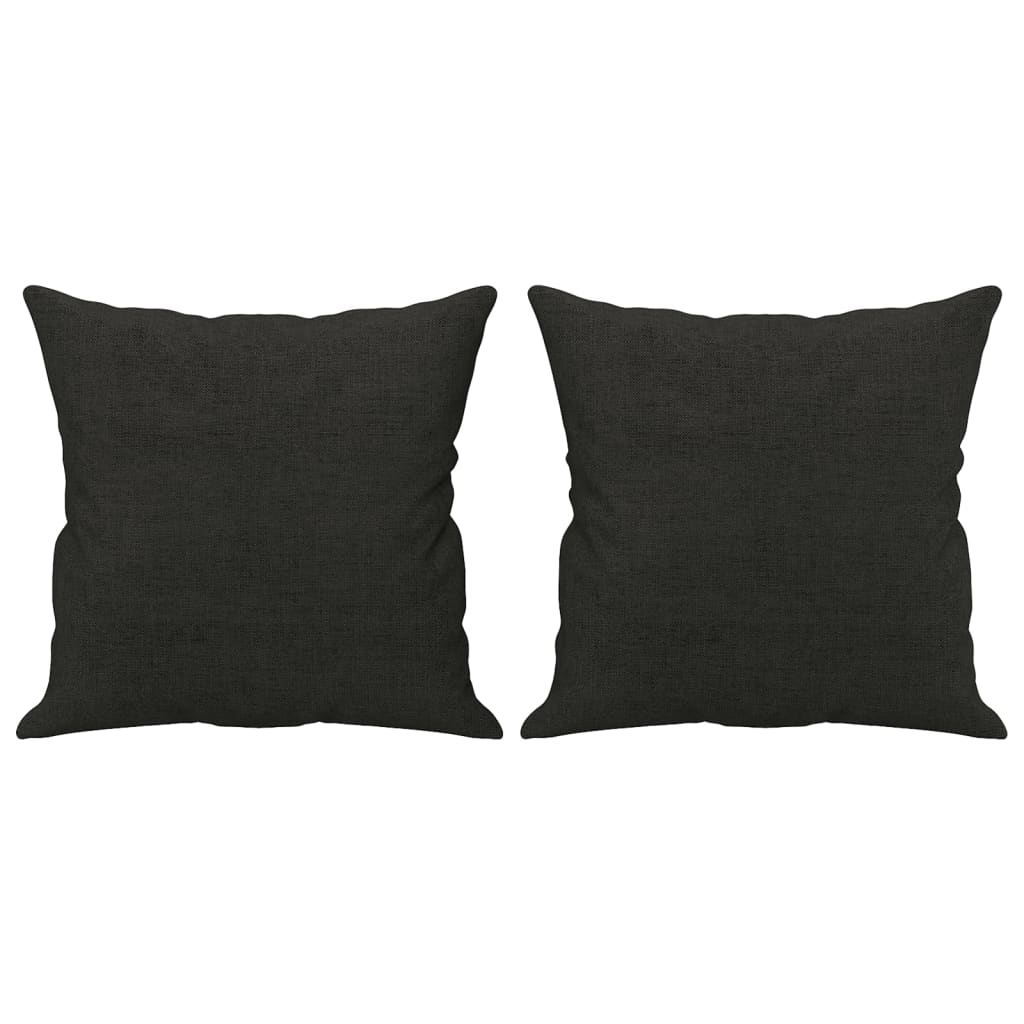 pyntepuder 2 stk. 40x40 cm stof sort