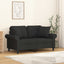 pyntepuder 2 stk. 40x40 cm stof sort