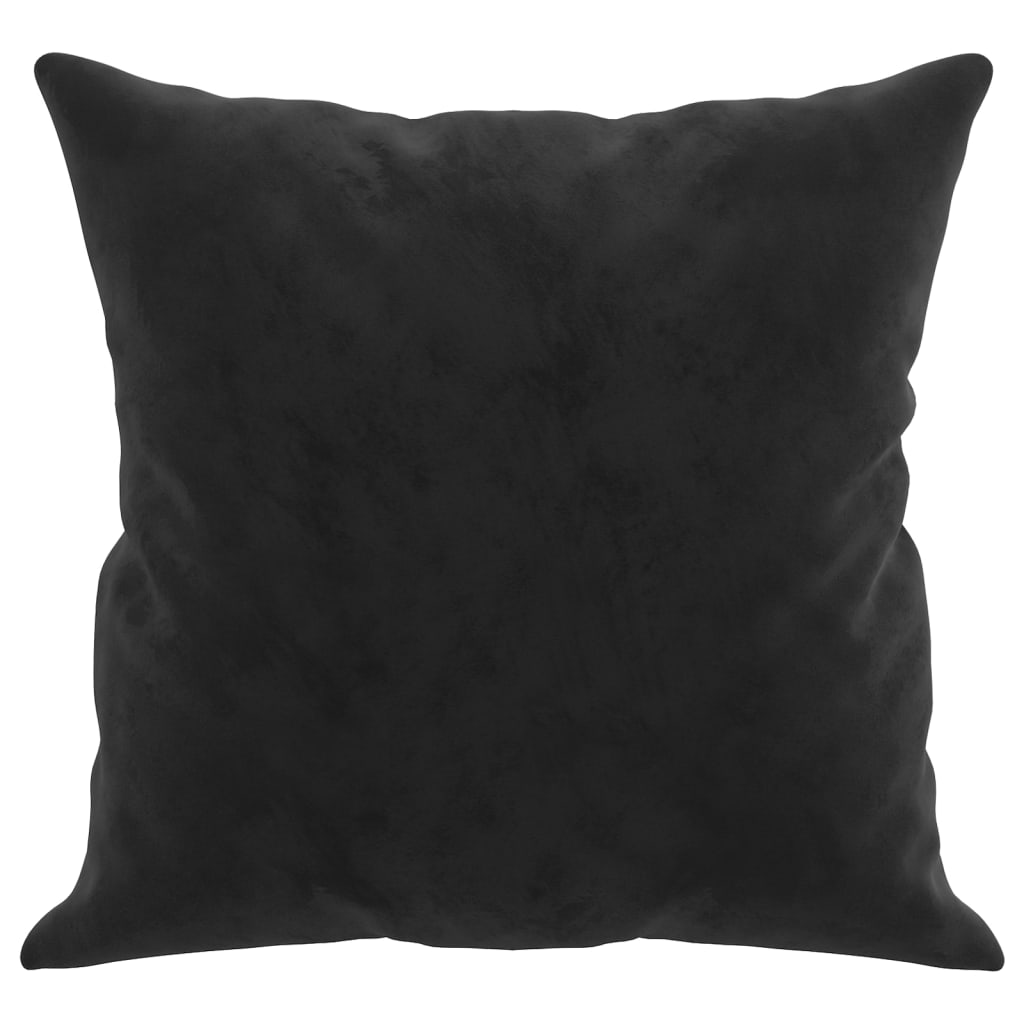 pyntepuder 2 stk. 40x40 cm velour sort