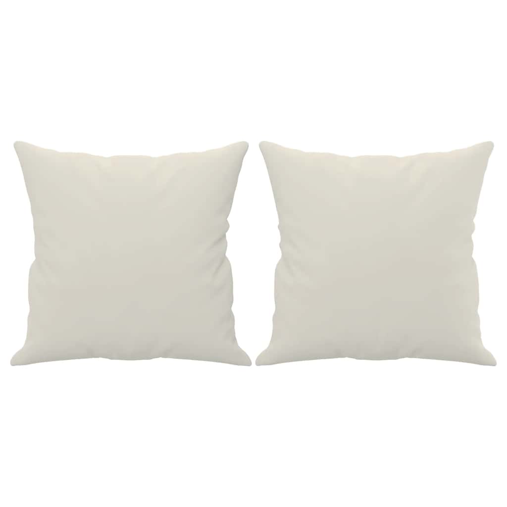 pyntepuder 2 stk. 40x40 cm velour brun
