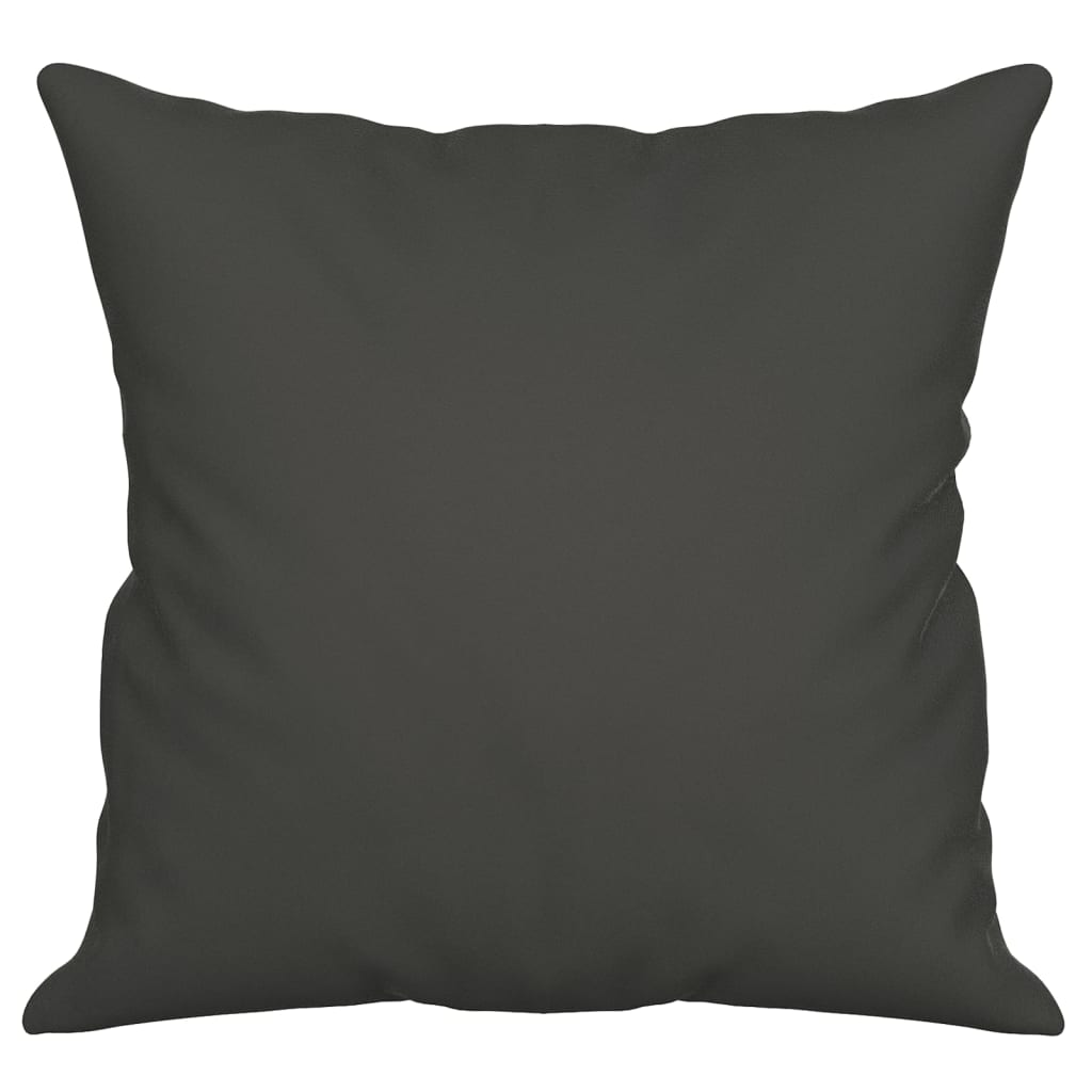 pyntepuder 2 stk. 40x40 cm mikrofiberstof mørkegrå