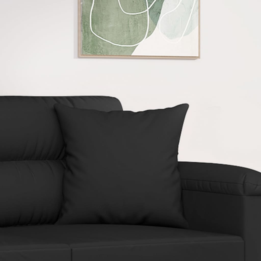 pyntepuder 2 stk. 40x40 cm mikrofiberstof sort
