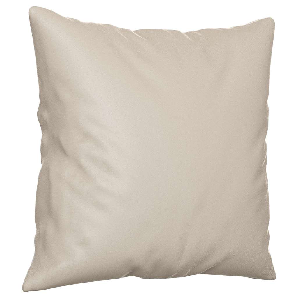 pyntepuder 2 stk. 40x40 cm mikrofiberstof cremefarvet