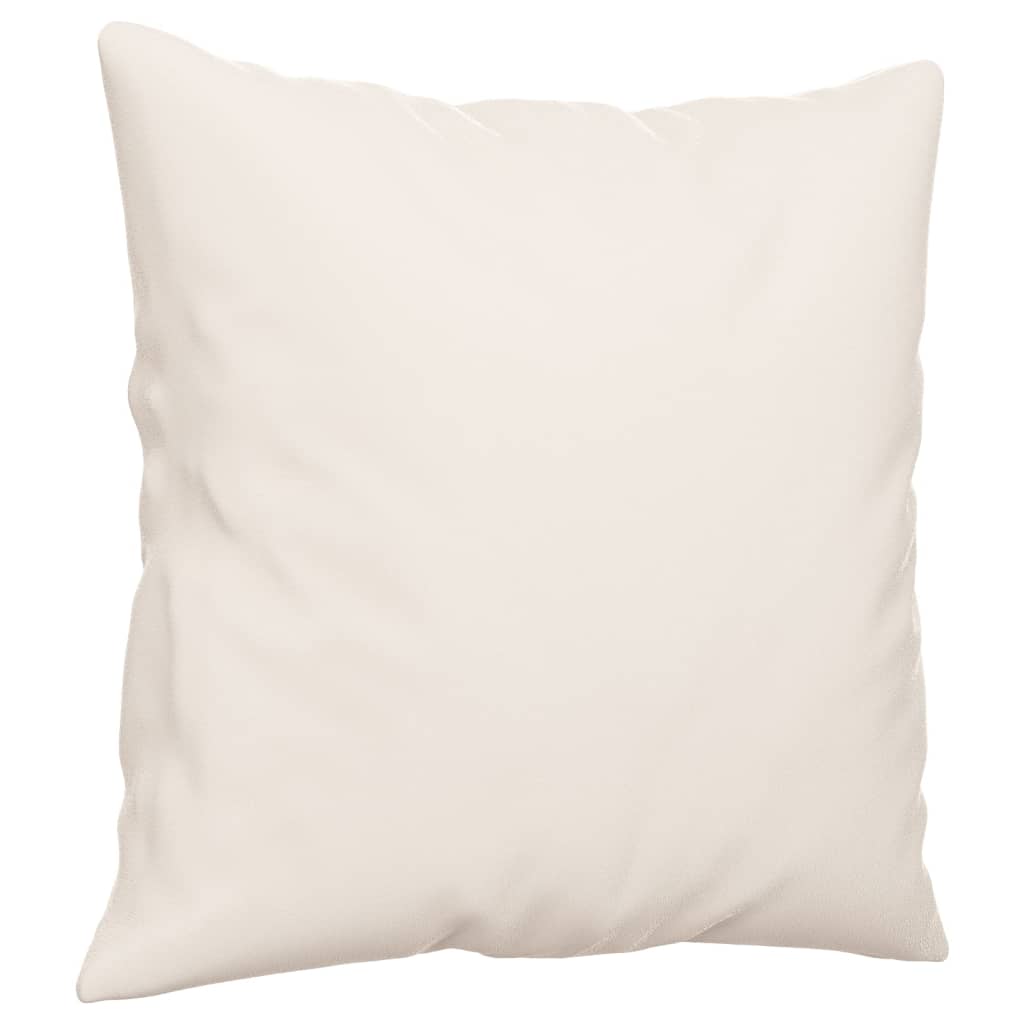 pyntepuder 2 stk. 40x40 cm mikrofiberstof beige