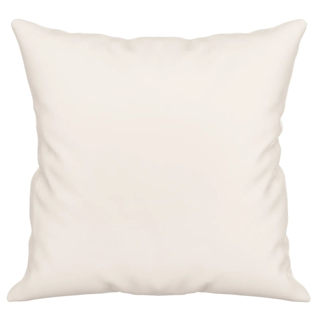 pyntepuder 2 stk. 40x40 cm mikrofiberstof beige