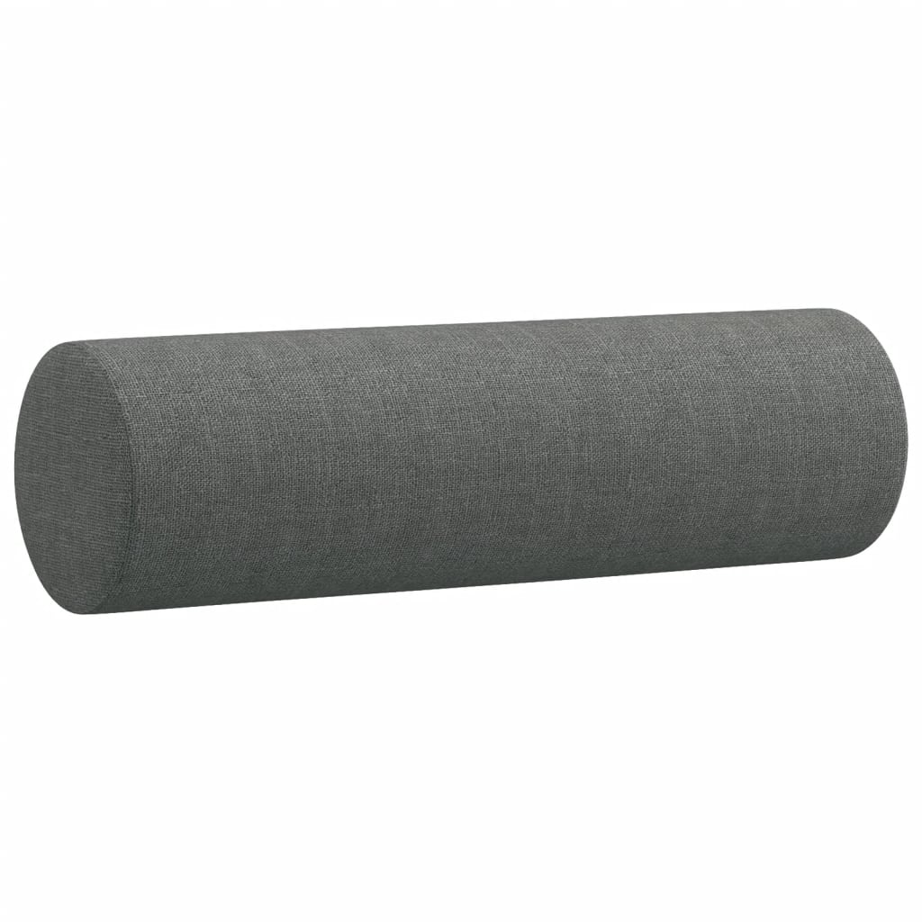 pyntepuder 2 stk. Ø15x50 cm stof mørkegrå