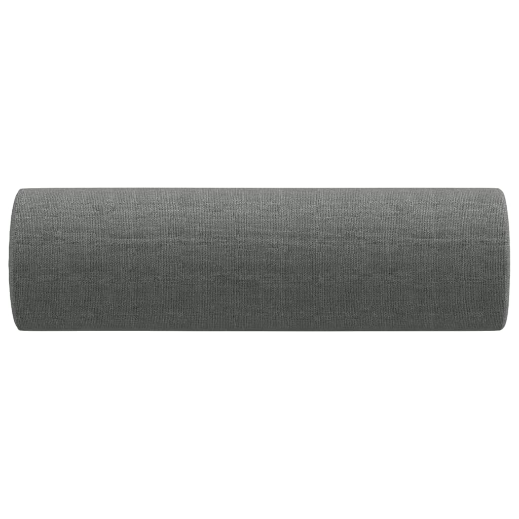 pyntepuder 2 stk. Ø15x50 cm stof mørkegrå