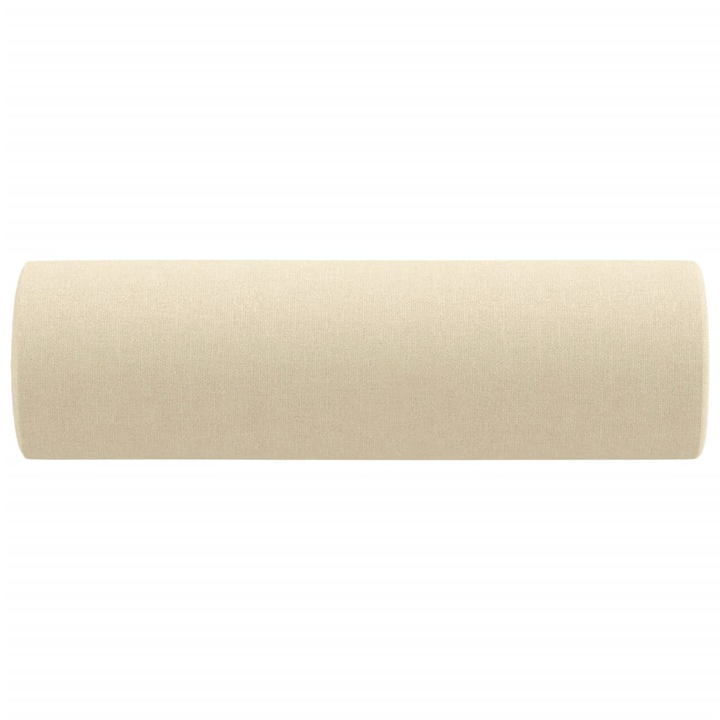 pyntepuder 2 stk. Ø15x50 cm stof cremefarvet