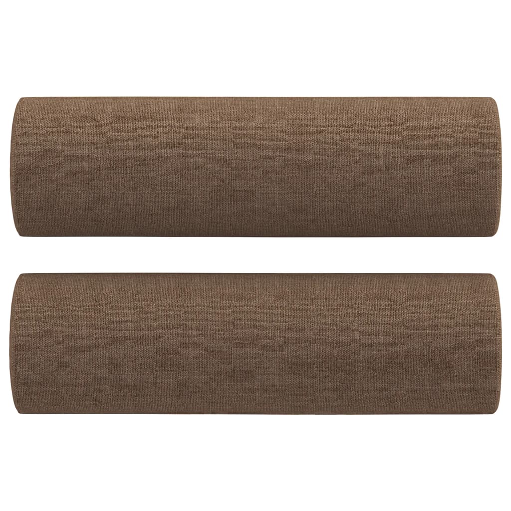 pyntepuder 2 stk. Ø15x50 cm stof brun
