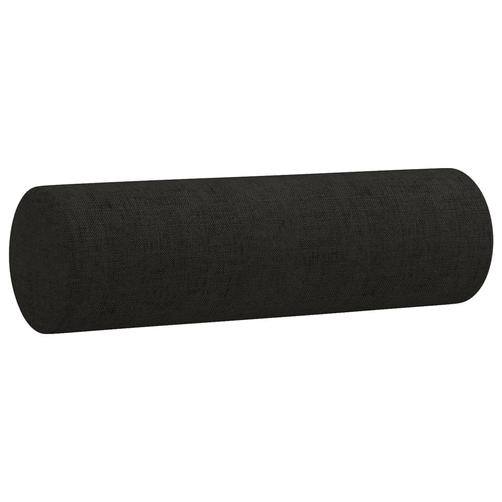 pyntepuder 2 stk. Ø15x50 cm stof sort