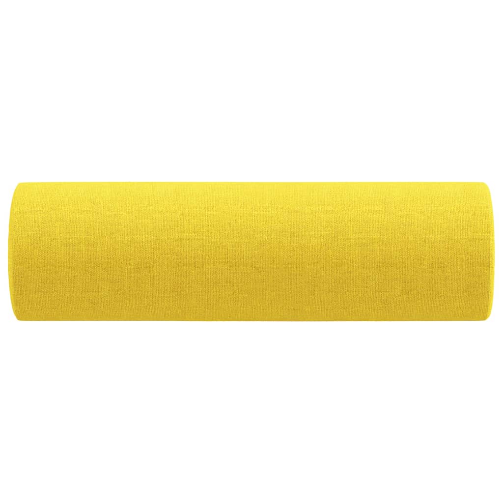 pyntepuder 2 stk. Ø15x50 cm stof lysegul