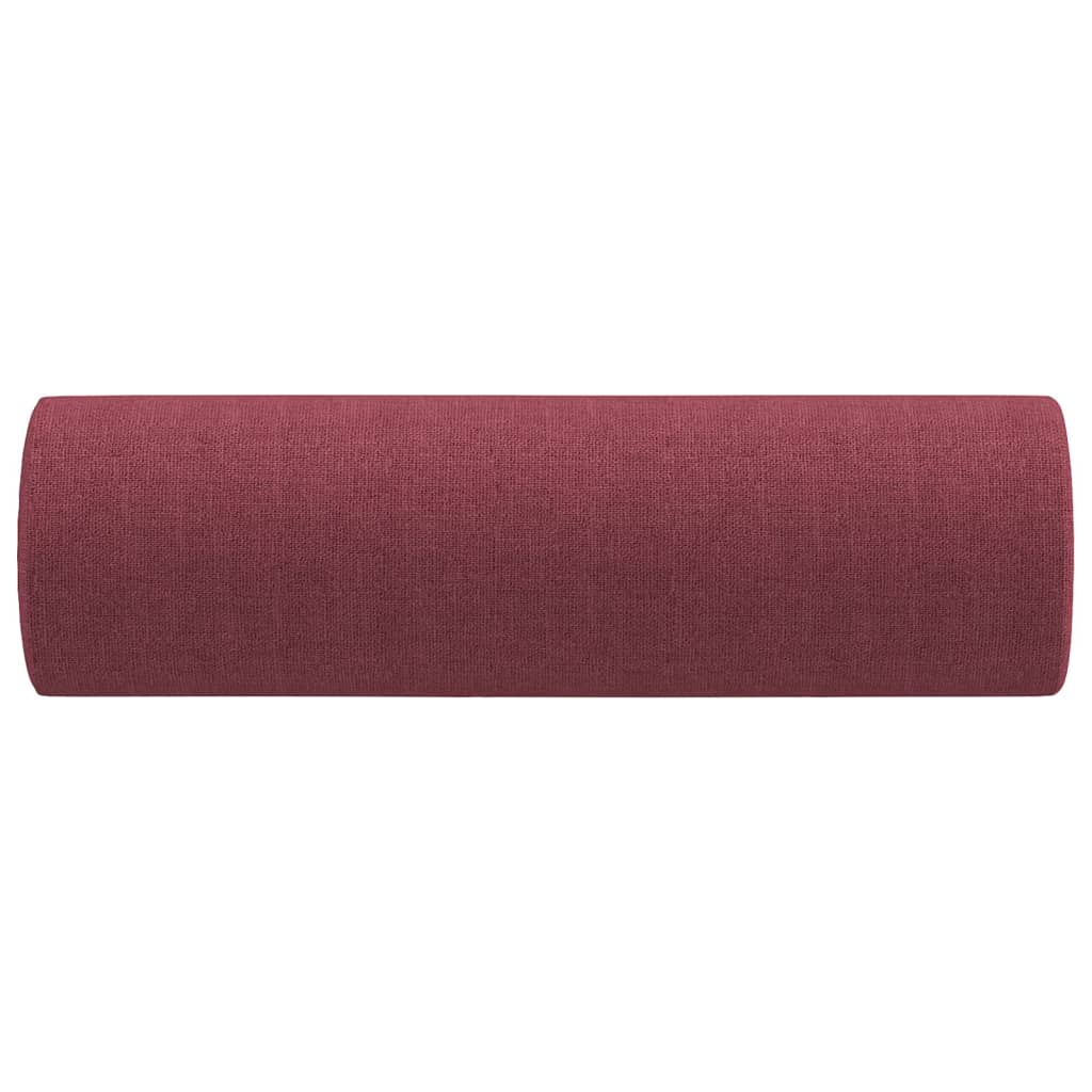pyntepuder 2 stk. Ø15x50 cm stof vinrød