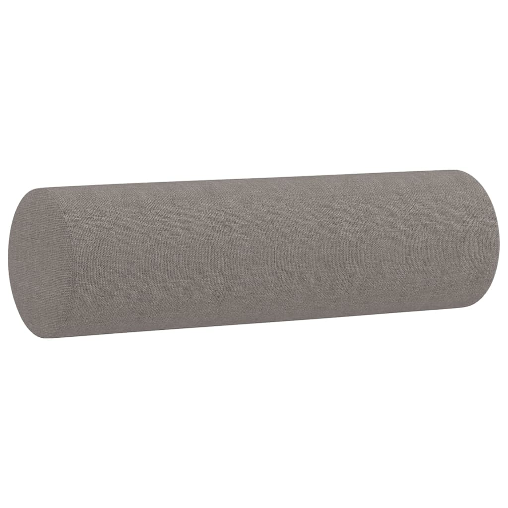 pyntepuder 2 stk. Ø15x50 cm stof gråbrun