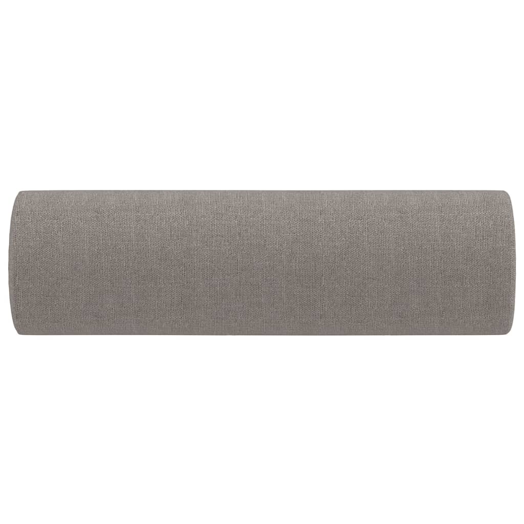 pyntepuder 2 stk. Ø15x50 cm stof gråbrun