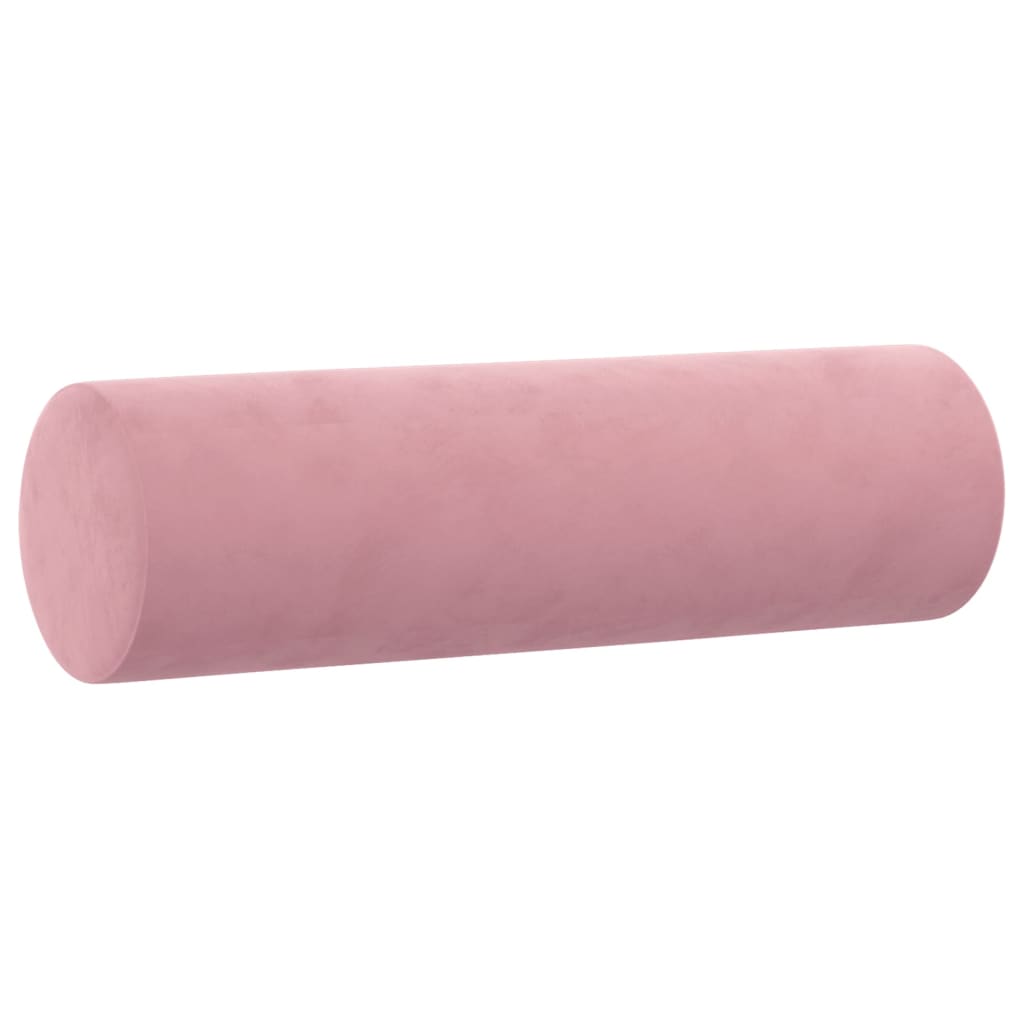 pyntepuder 2 stk. Ø15x50 cm velour lyserød