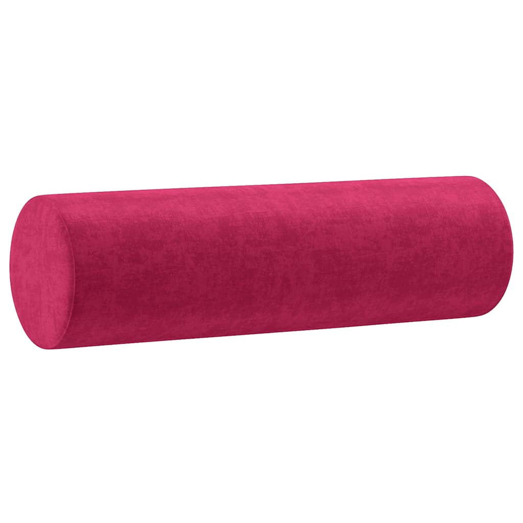 pyntepuder 2 stk. Ø15x50 cm velour vinrød
