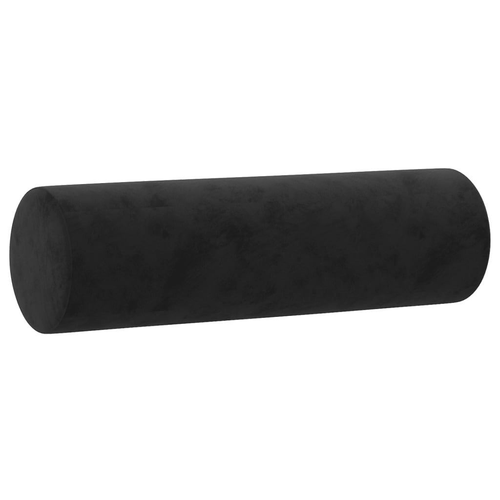 pyntepuder 2 stk. Ø15x50 cm velour sort