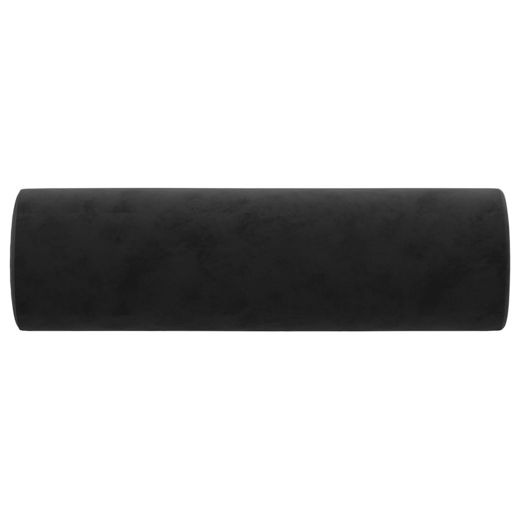 pyntepuder 2 stk. Ø15x50 cm velour sort