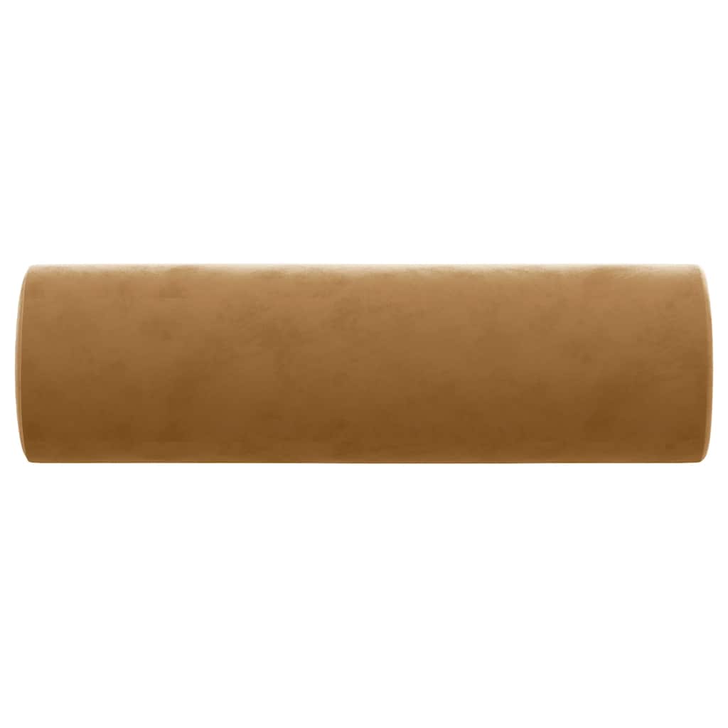 pyntepuder 2 stk. Ø15x50 cm velour brun