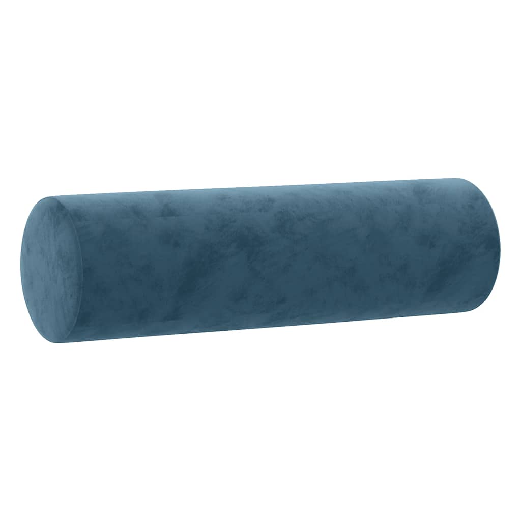 pyntepuder 2 stk. Ø15x50 cm velour blå