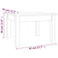 sofabord 45x45x30 cm massivt fyrretræ gyldenbrun