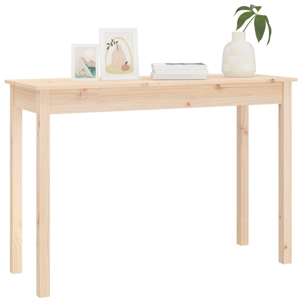konsolbord 110x40x75 cm massivt fyrretræ