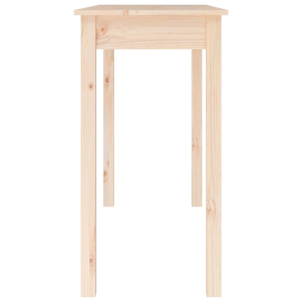 konsolbord 110x40x75 cm massivt fyrretræ