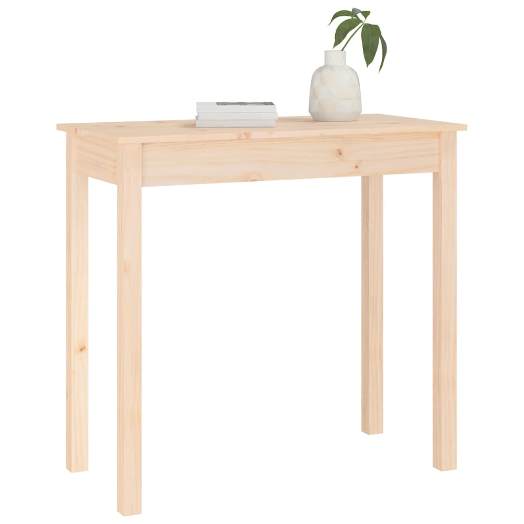konsolbord 80x40x75 cm massivt fyrretræ