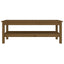 sofabord 110x50x40 cm massivt fyrretræ gyldenbrun