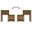 sengeborde 2 stk. 79,5x38x65,5 cm massivt fyrretræ gyldenbrun