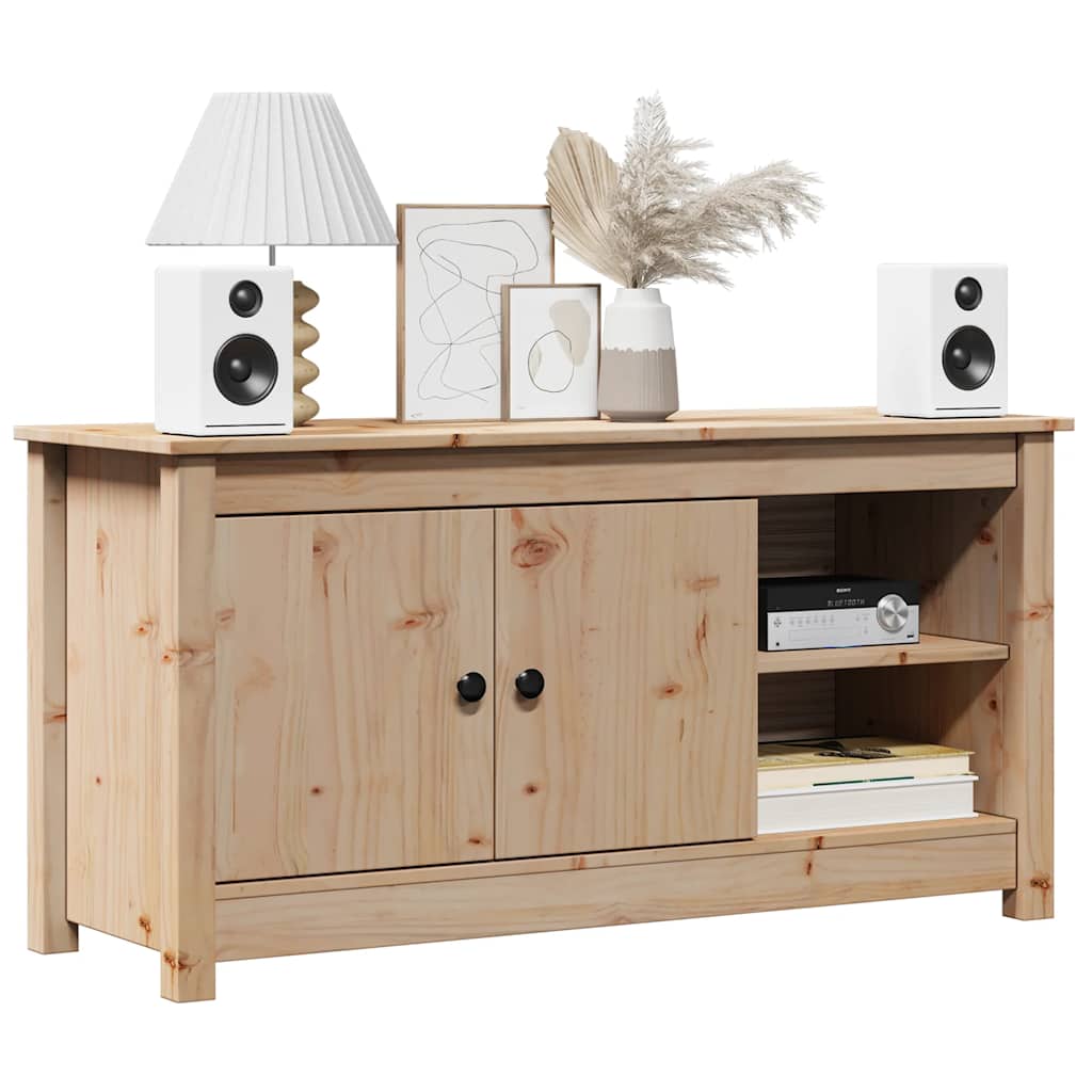 tv-bord 103x36,5x52 cm massivt fyrretræ